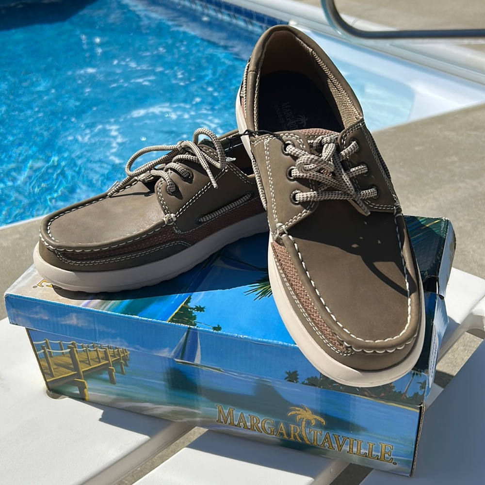 NWT Margaritaville Men’s Boat Shoes Style Palm